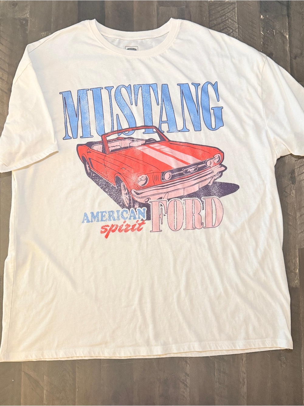 Ford Mustang Beige Tee